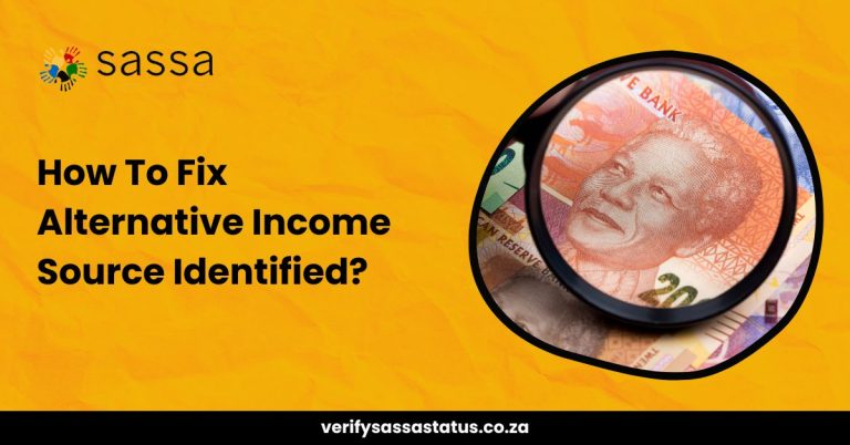 How To Fix Alternative Income Source Identified SRD Status?