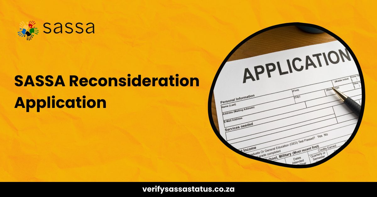 SASSA Reconsideration Application